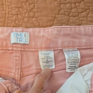 Time and Tru Pink Cotton Blend Pants